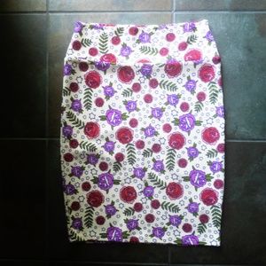 Cream Floral LuLaRoe Cassie